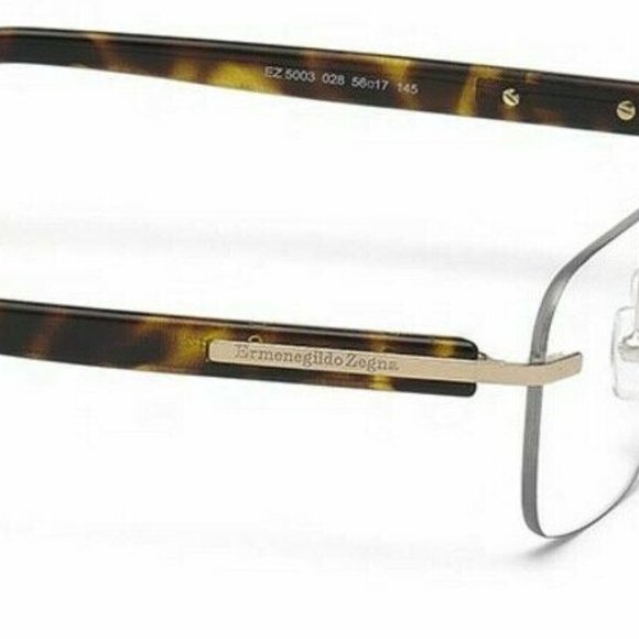 New Ermenegildo Zegna EZ5003 028 Rimless Eyewear - Picture 5 of 7